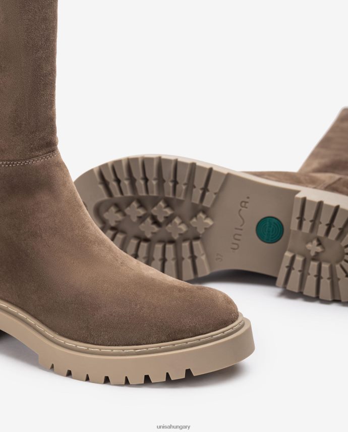 Unisa velúr csizma mintás stretch anyaggal nők J4PJX01066 divat