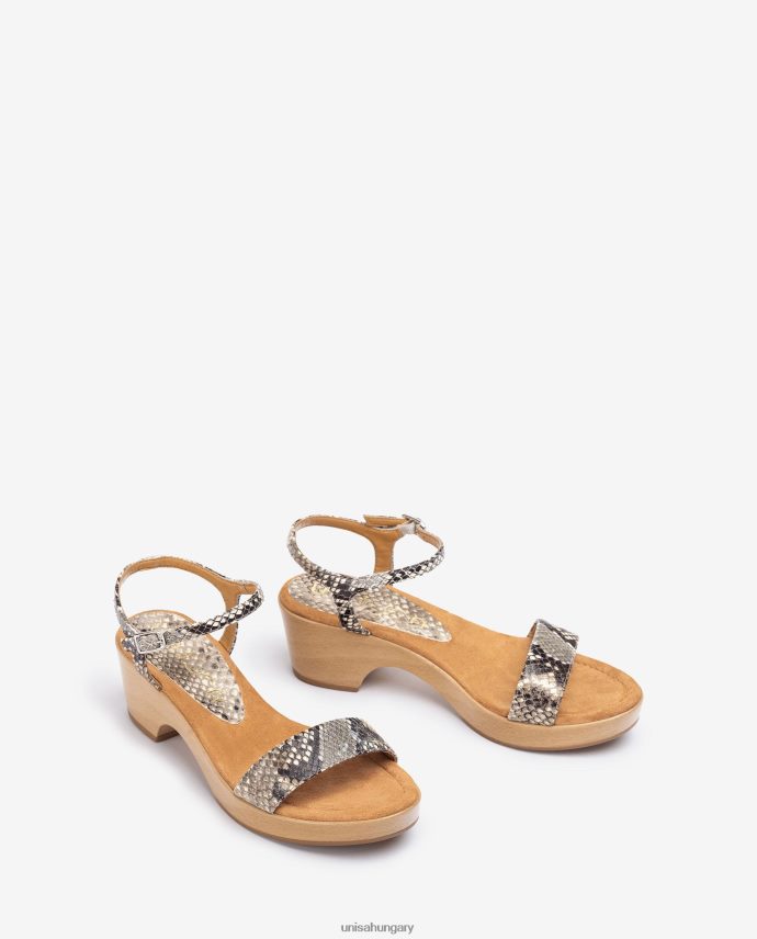 Unisa egzotikus bőr blokk szandál nők J4PJX0400 kecses