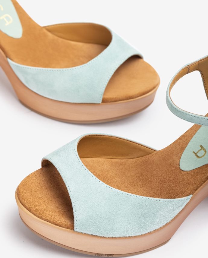 Unisa félig ékelt velúr szandál nők J4PJX0228 kecses