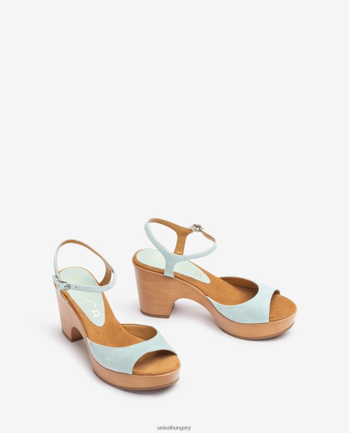 Unisa félig ékelt velúr szandál nők J4PJX0443 kecses