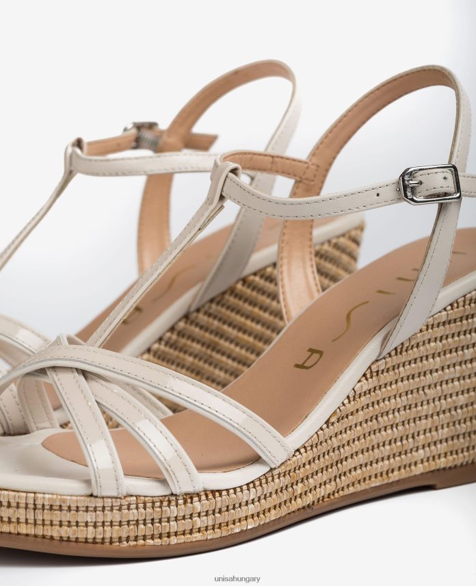 Unisa ék lakkbőr t-pántos szandál nők J4PJX0440 divat