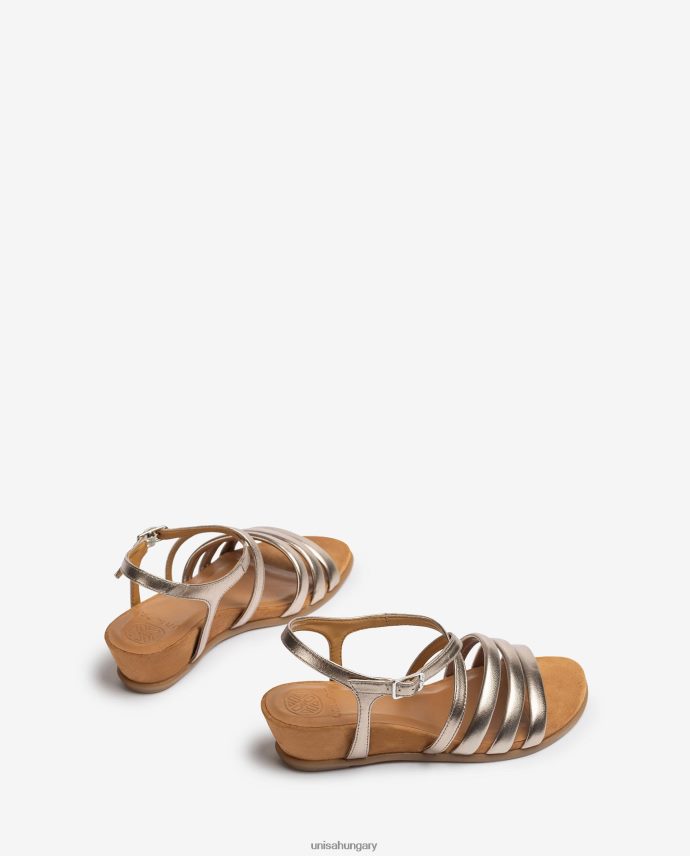Unisa párnázott pántos szandál nők J4PJX0309 bronz