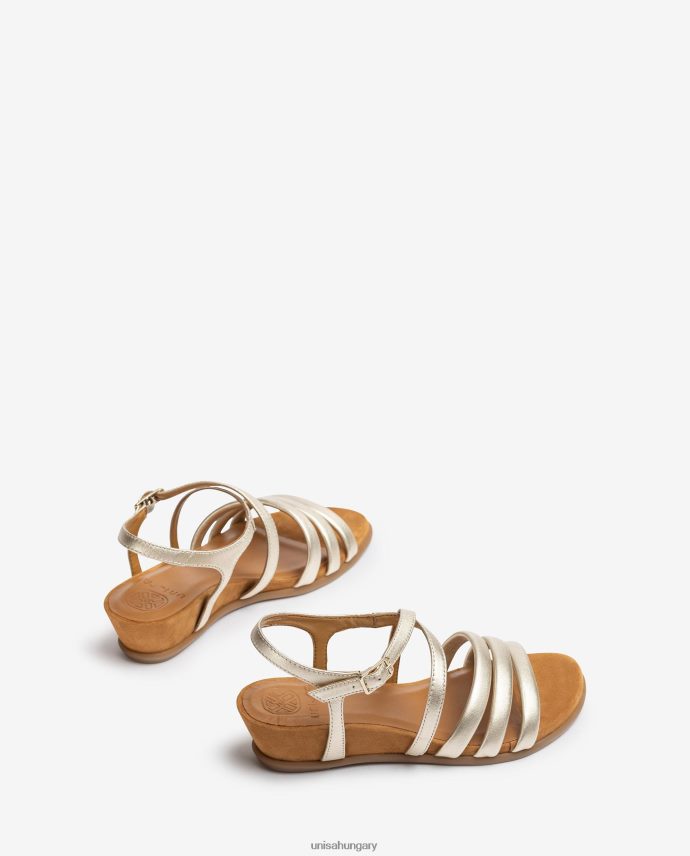 Unisa párnázott pántos szandál nők J4PJX0310 Arany