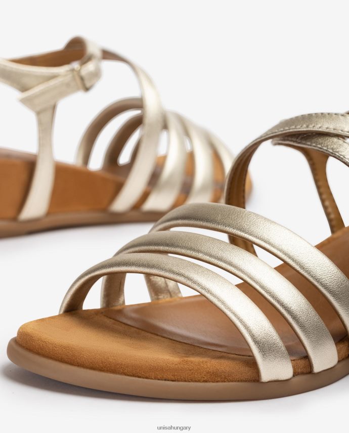 Unisa párnázott pántos szandál nők J4PJX0310 Arany