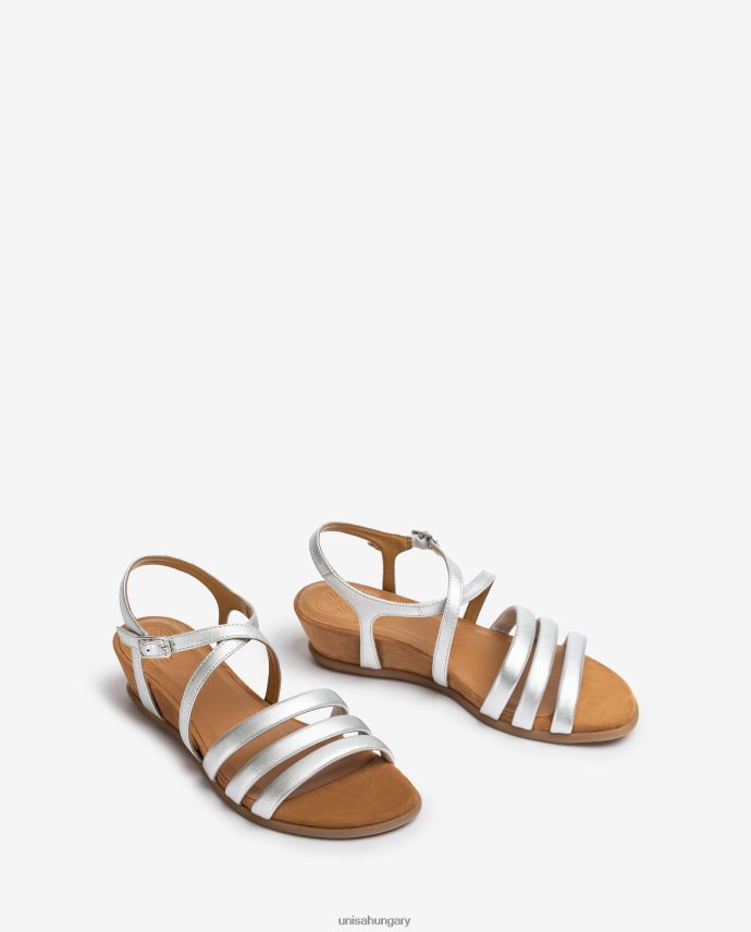 Unisa párnázott pántos szandál nők J4PJX0311 ezüst