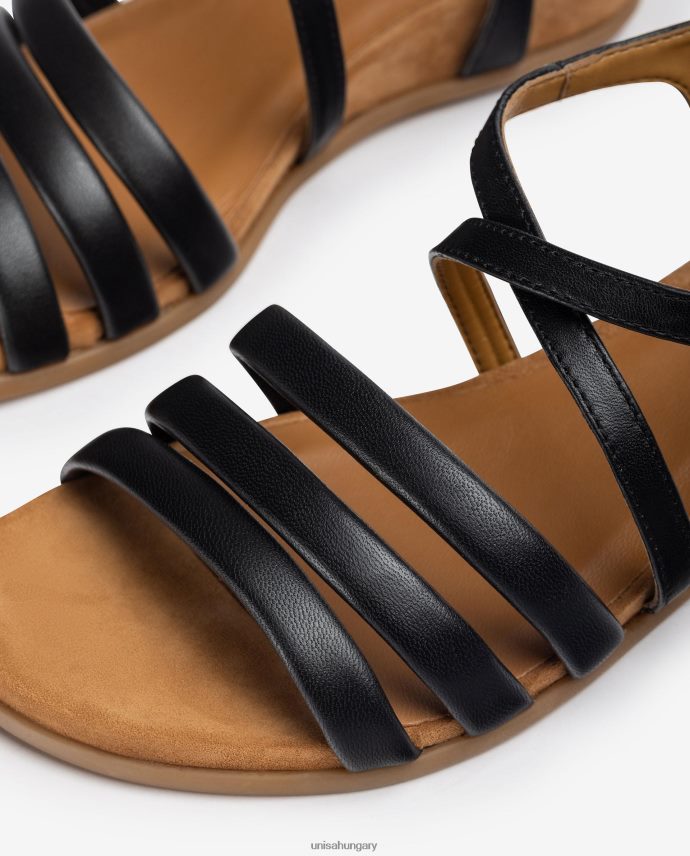 Unisa párnázott pántos szandál nők J4PJX0353 fekete