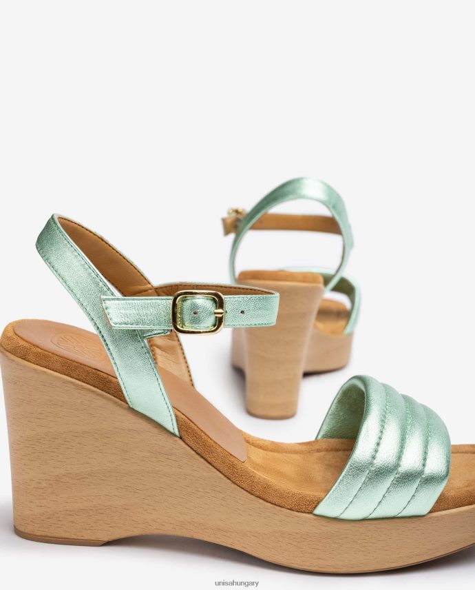 Unisa szögletes orrú ékszandál nők J4PJX0242 kék