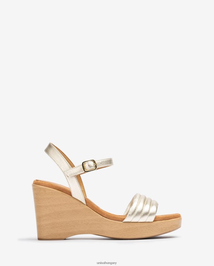 Unisa szögletes orrú ékszandál nők J4PJX0243 Arany