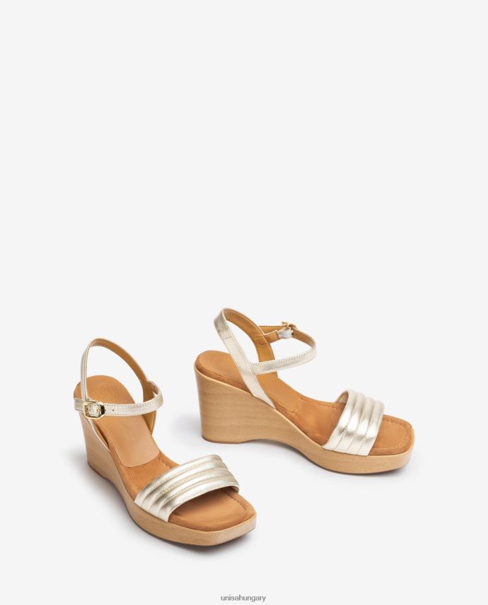 Unisa szögletes orrú ékszandál nők J4PJX0243 Arany