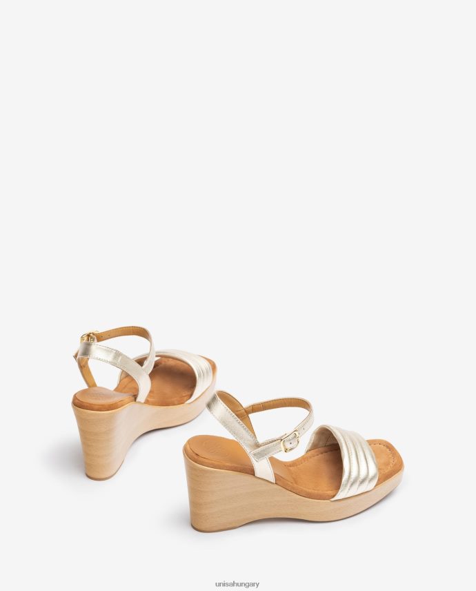 Unisa szögletes orrú ékszandál nők J4PJX0243 Arany