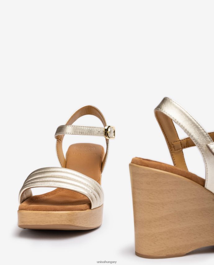 Unisa szögletes orrú ékszandál nők J4PJX0243 Arany