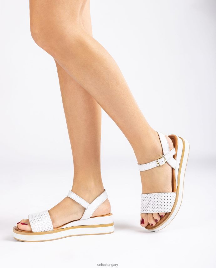Unisa szandál sportos ékkel nők J4PJX0140 fehér
