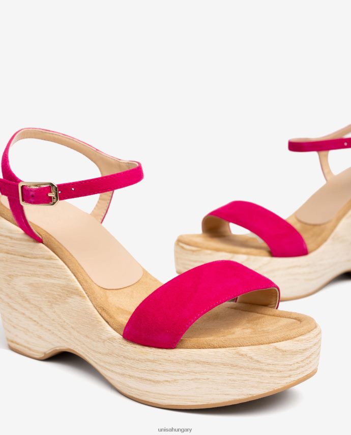 Unisa velúr szandál tömbbel nők J4PJX0279 kecses