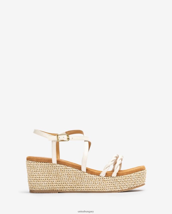 Unisa blokksarkú és spirális pántokkal ellátott szandál nők J4PJX0159 divat