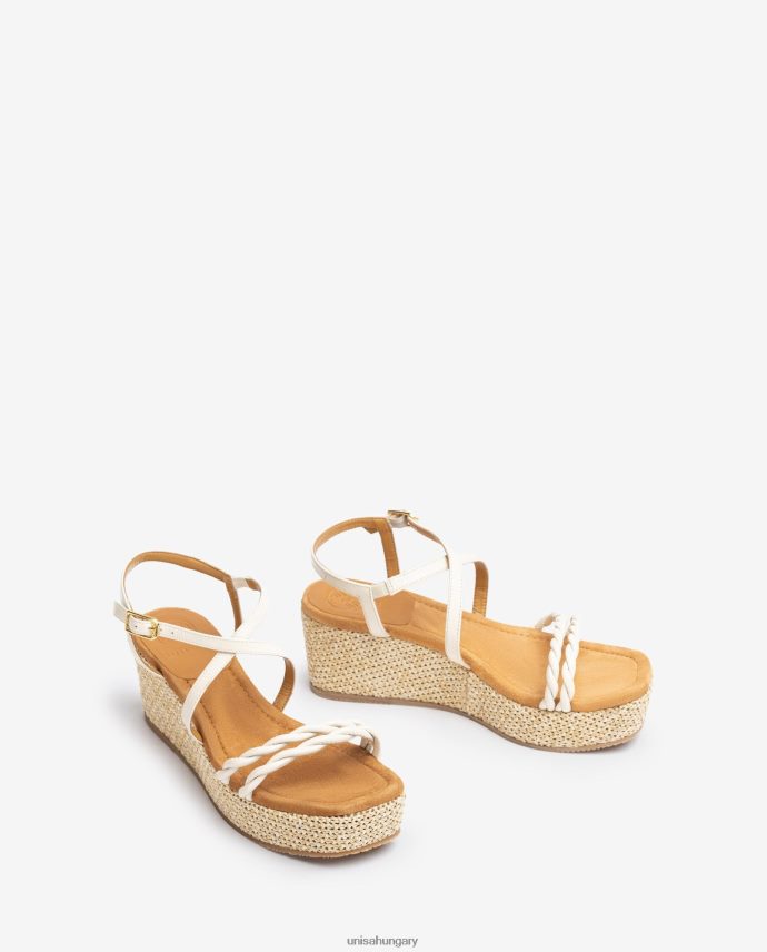 Unisa blokksarkú és spirális pántokkal ellátott szandál nők J4PJX0159 divat