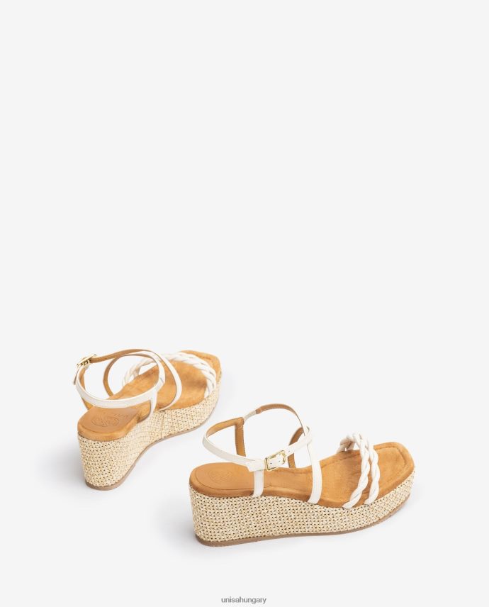 Unisa blokksarkú és spirális pántokkal ellátott szandál nők J4PJX0159 divat