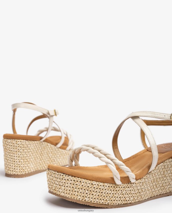 Unisa blokksarkú és spirális pántokkal ellátott szandál nők J4PJX0159 divat