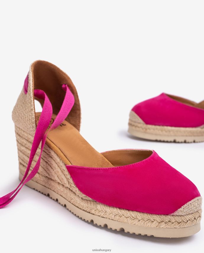 Unisa d\'orsay bokapántos espadrill fűzéssel nők J4PJX0702 rózsaszín