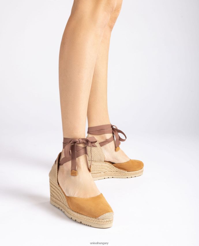Unisa d\'orsay bokapántos espadrill fűzéssel nők J4PJX0704 barna