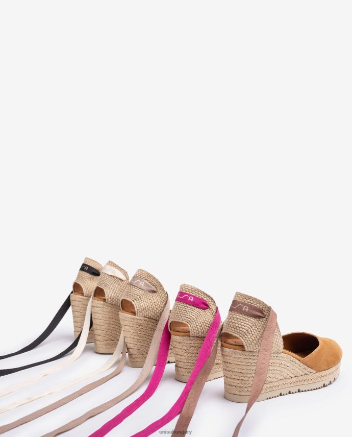 Unisa d\'orsay bokapántos espadrill fűzéssel nők J4PJX0704 barna