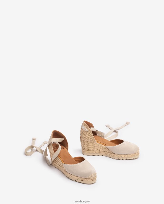 Unisa d\'orsay bokapántos espadrill fűzéssel nők J4PJX0705 bézs