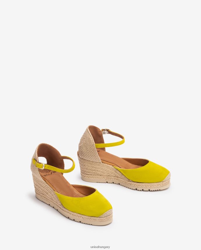 Unisa d\'orsay bokapántos espadrill velúrból nők J4PJX0711 zöld