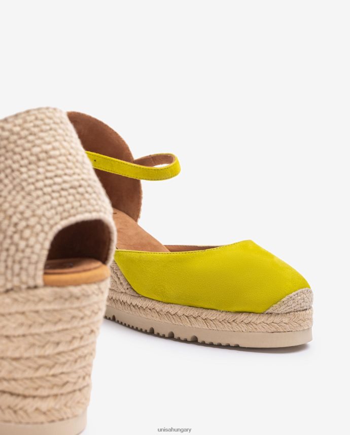 Unisa d\'orsay bokapántos espadrill velúrból nők J4PJX0711 zöld