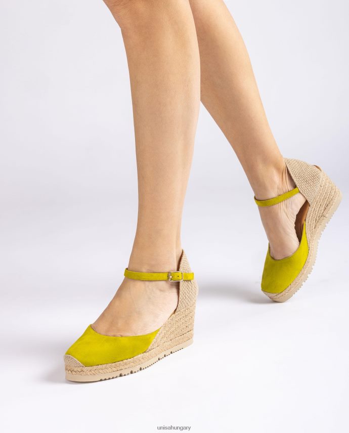 Unisa d\'orsay bokapántos espadrill velúrból nők J4PJX0711 zöld