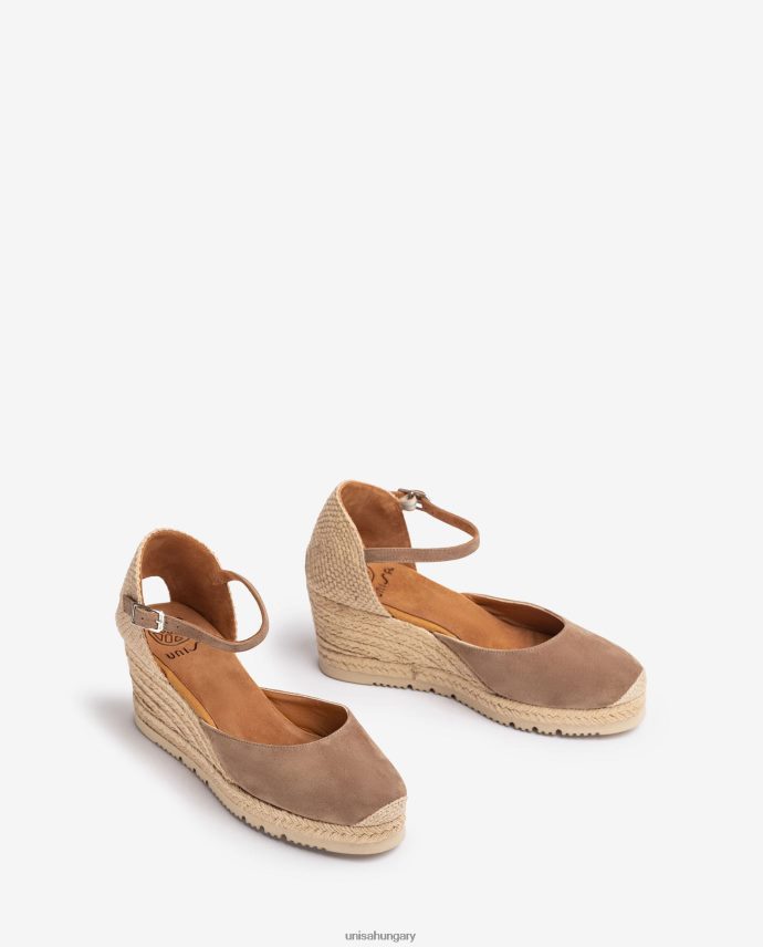 Unisa d\'orsay bokapántos espadrill velúrból nők J4PJX0729 barna