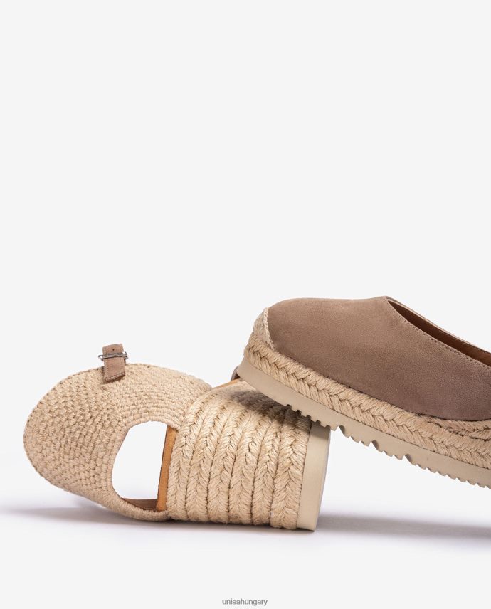 Unisa d\'orsay bokapántos espadrill velúrból nők J4PJX0729 barna