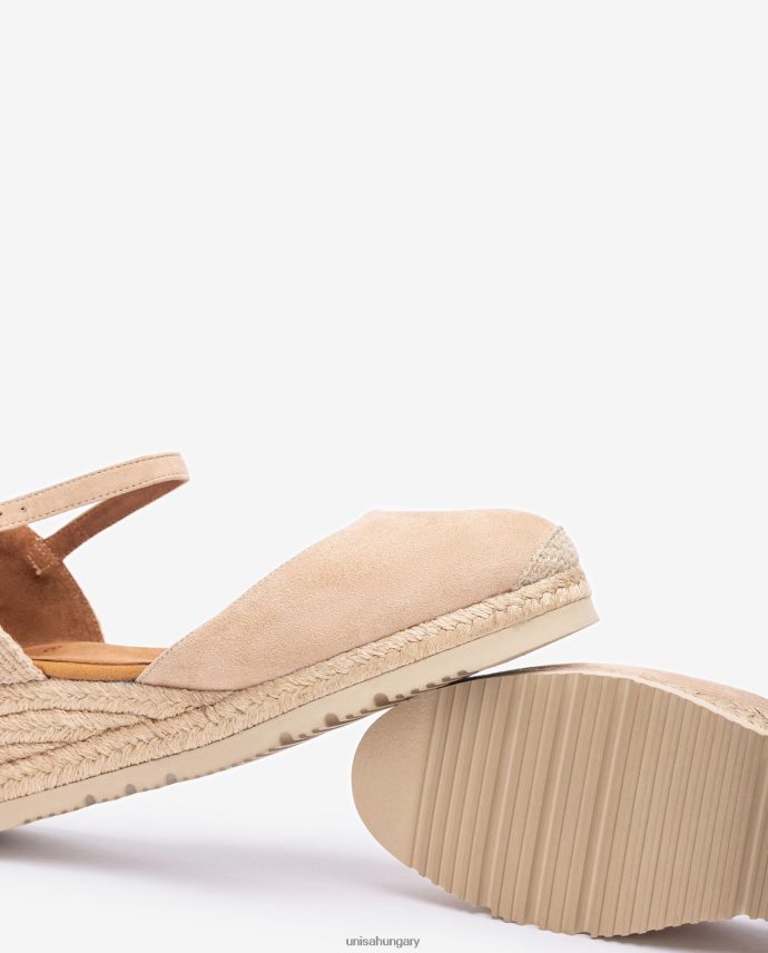 Unisa d\'orsay bokapántos espadrill velúrból nők J4PJX0759 bézs