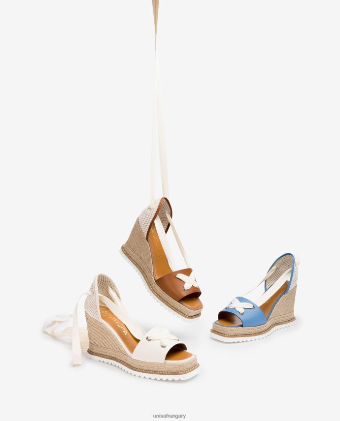 Unisa espadrille a bokánál csomózott nők J4PJX0692 barna