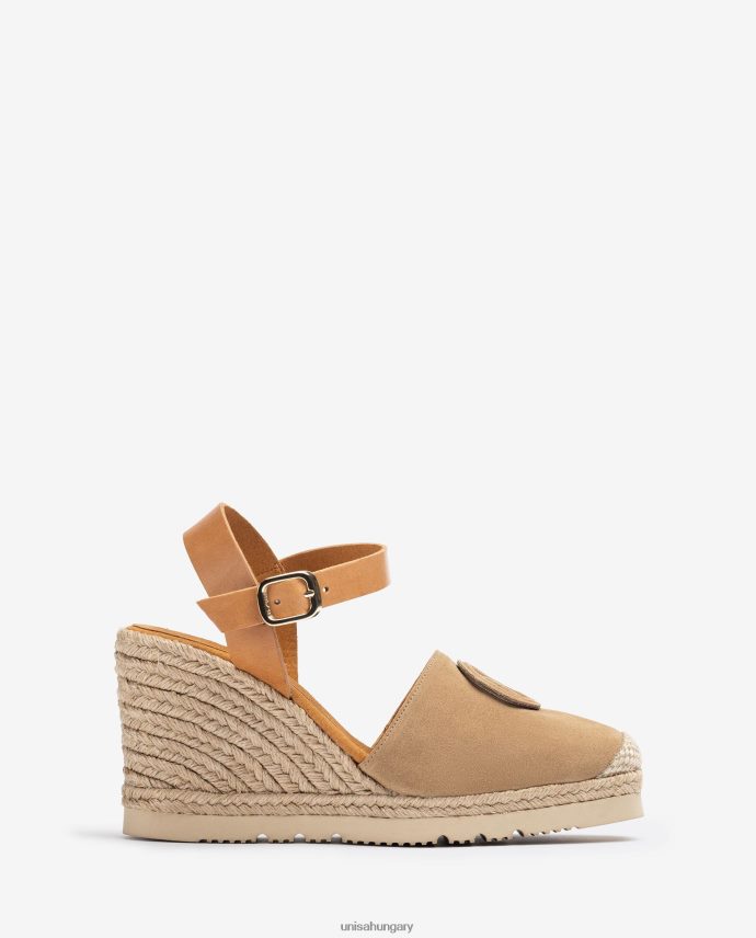 Unisa espadrille hozzáillő monogrammal nők J4PJX0767 bézs