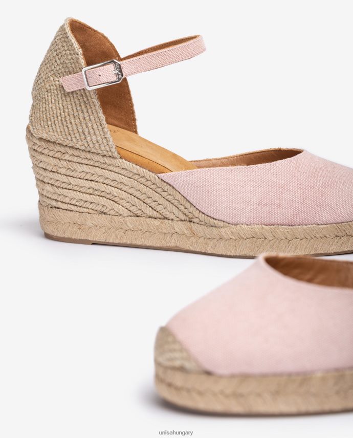 Unisa espadrille vamp-heel ecolino színben nők J4PJX0470 rózsaszín