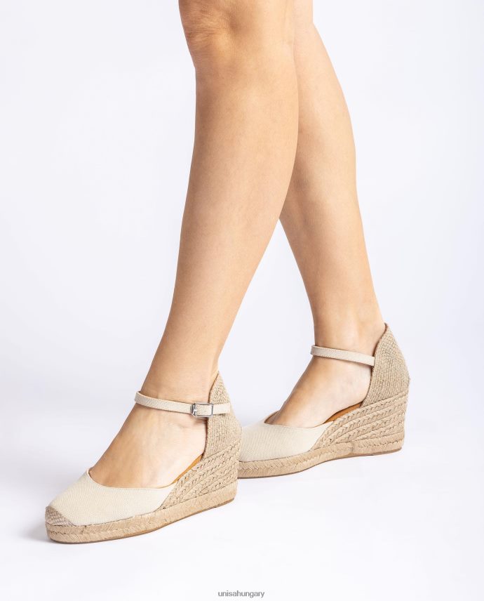Unisa espadrille vamp-heel ecolino színben nők J4PJX0471 fehér