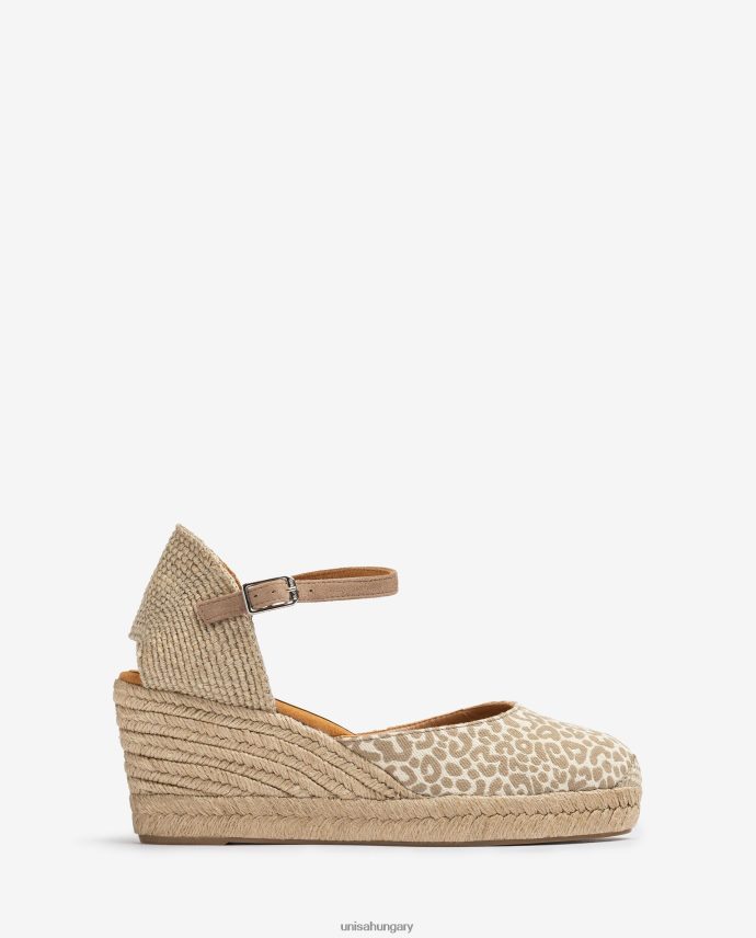 Unisa espadrille vamp-heel szövetből nők J4PJX0786 kecses