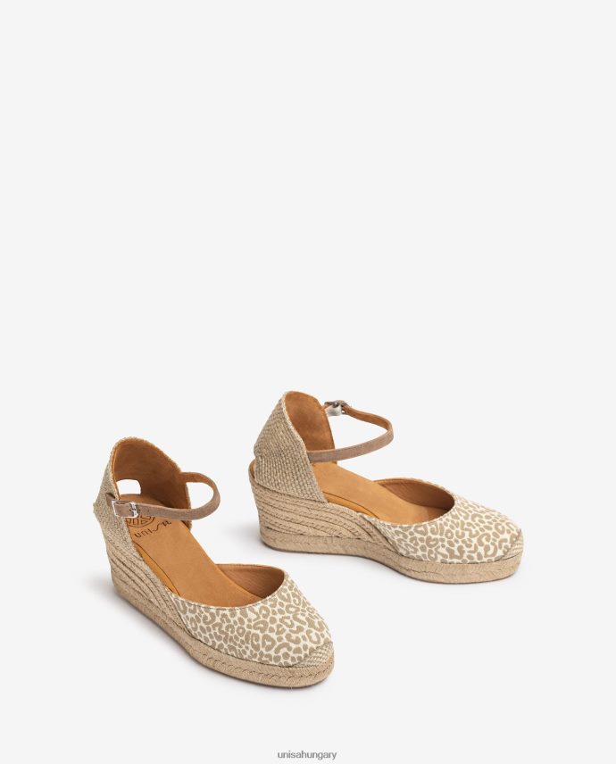 Unisa espadrille vamp-heel szövetből nők J4PJX0786 kecses