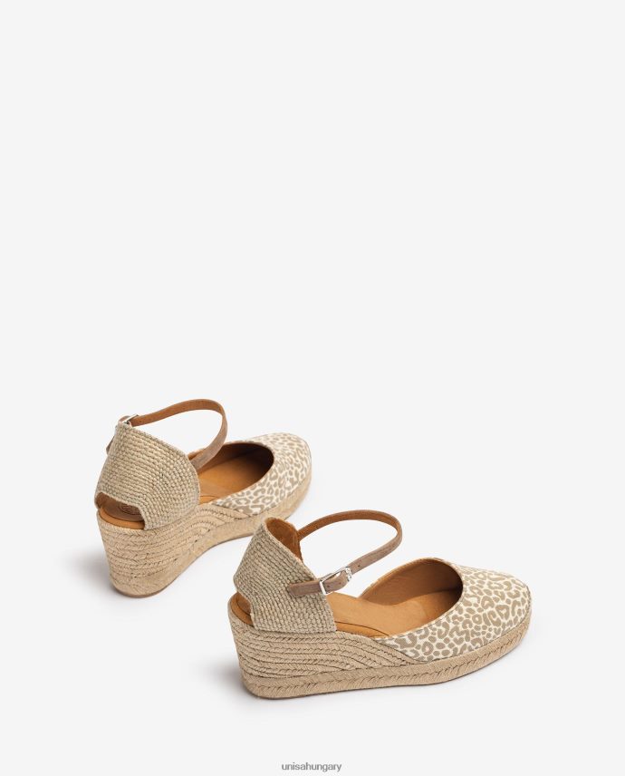 Unisa espadrille vamp-heel szövetből nők J4PJX0786 kecses