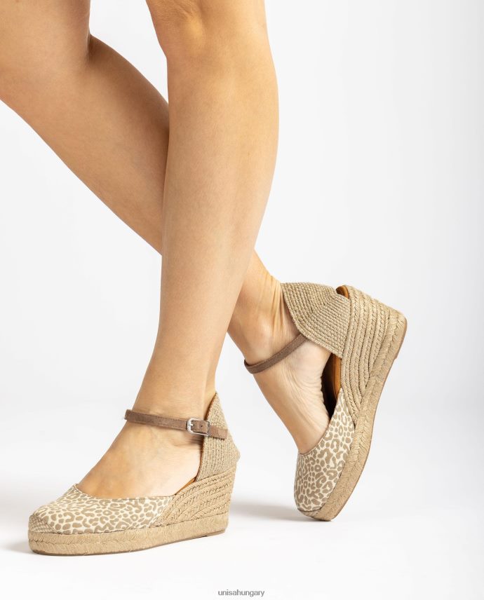 Unisa espadrille vamp-heel szövetből nők J4PJX0786 kecses
