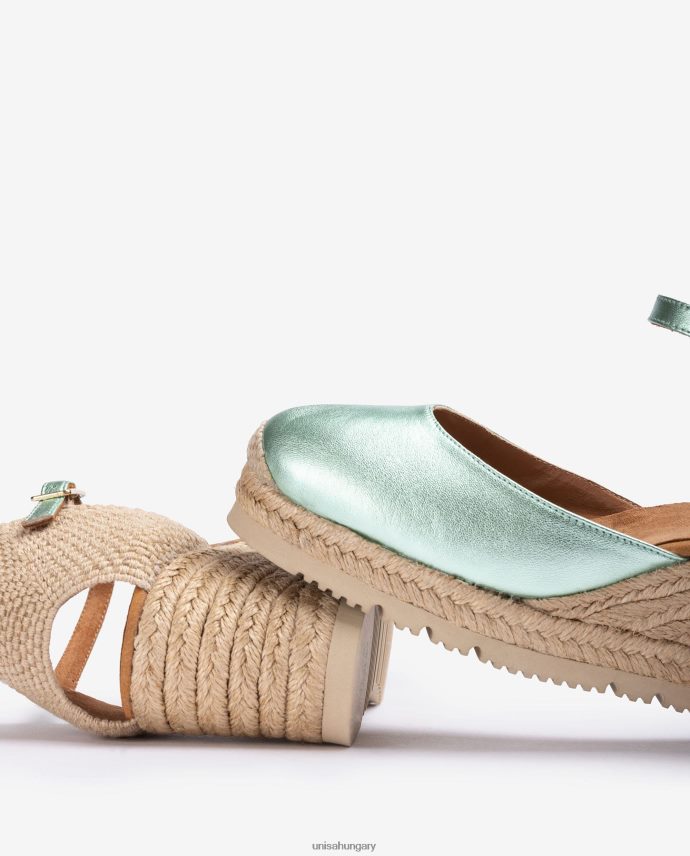 Unisa fémes hatású d\'orsay bokapánt espadrill nők J4PJX0712 kék