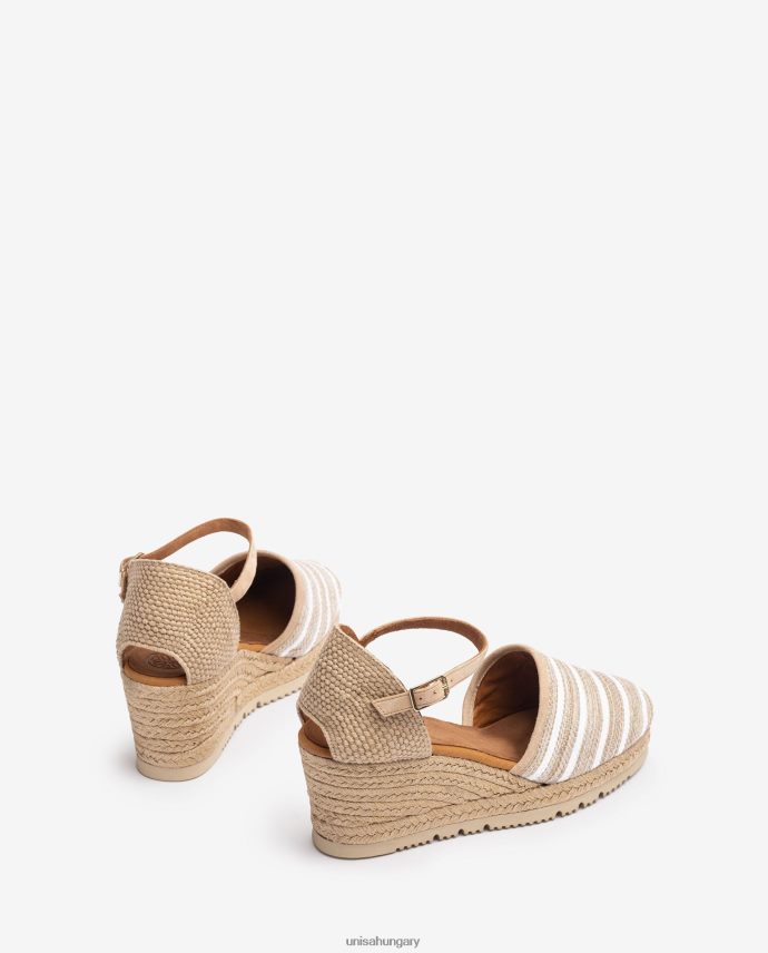 Unisa jarapa anyagból készült espadrill nők J4PJX0721 barna