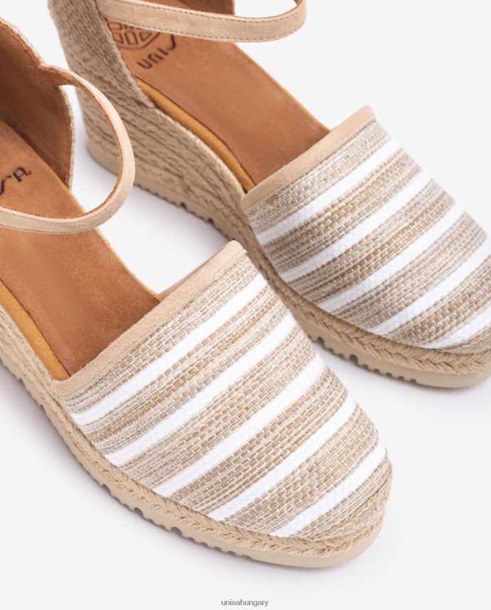 Unisa jarapa anyagból készült espadrill nők J4PJX0721 barna