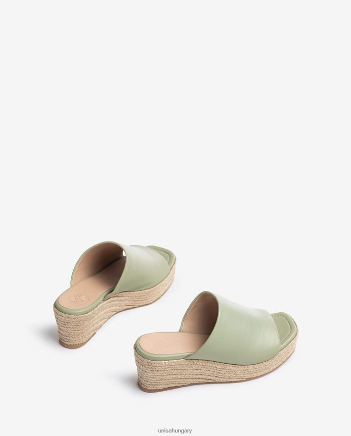 Unisa ékszandál szögletes orrral nők J4PJX0383 zöld