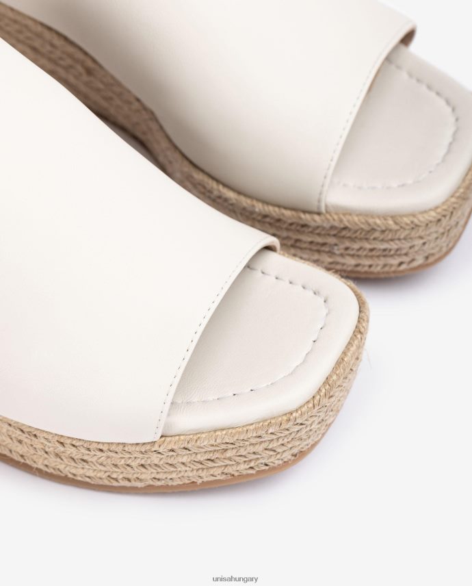 Unisa ékszandál szögletes orrral nők J4PJX0384 fehér