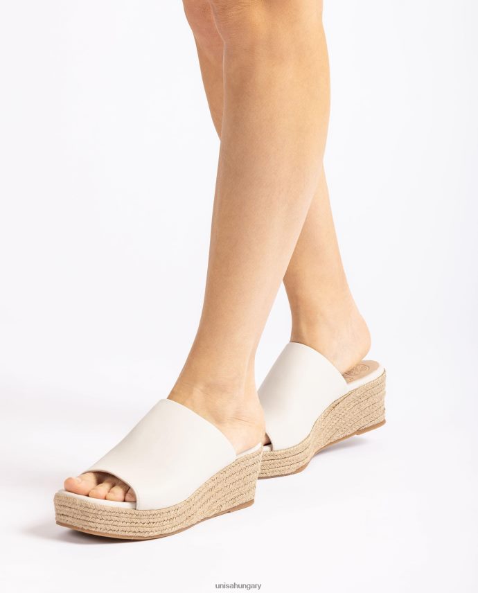 Unisa ékszandál szögletes orrral nők J4PJX0384 fehér