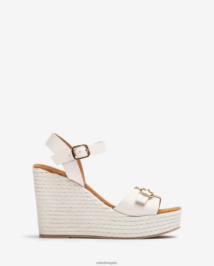 Unisa magas ékszandál nők J4PJX0189 fehér
