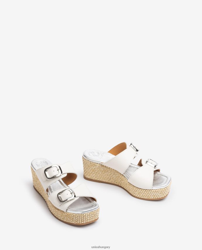 Unisa pántos szandál csattal nők J4PJX0149 fehér