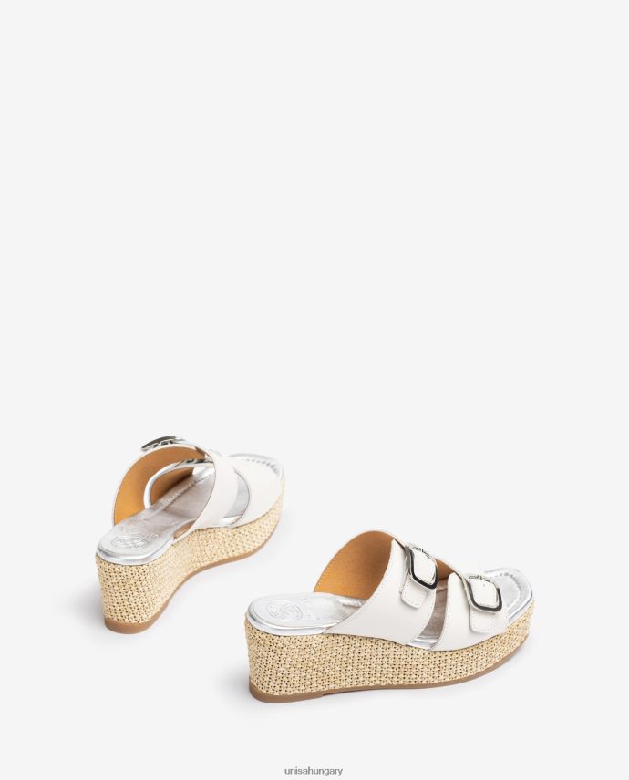 Unisa pántos szandál csattal nők J4PJX0149 fehér
