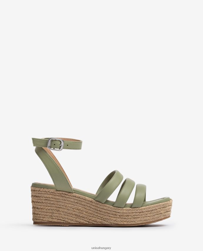 Unisa pántos szandál négyzetes orrral nők J4PJX0369 zöld