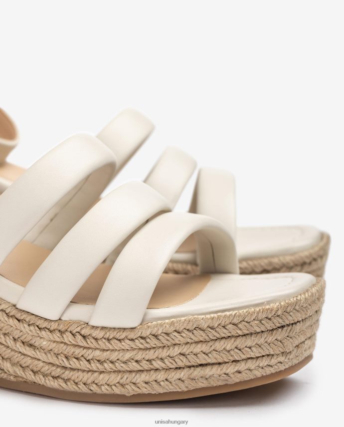 Unisa pántos szandál négyzetes orrral nők J4PJX0370 fehér